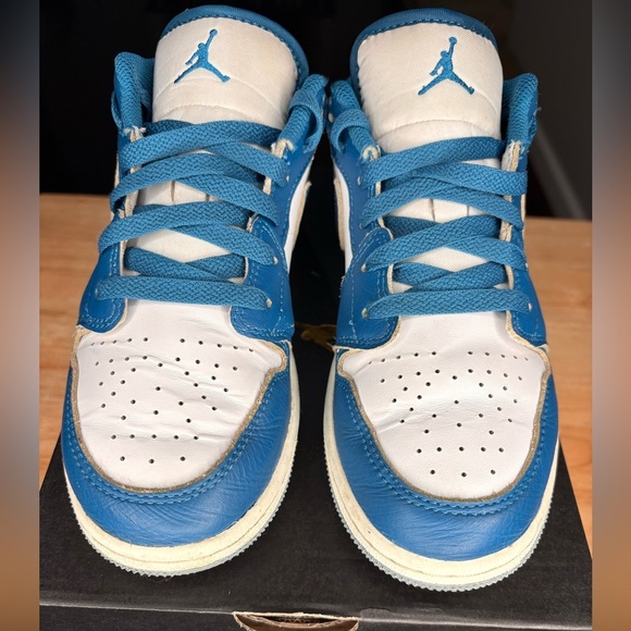 Jordan 1 Low 'Industrial Blue' | kids sz 4Y | GUC - Picture 3 of 8